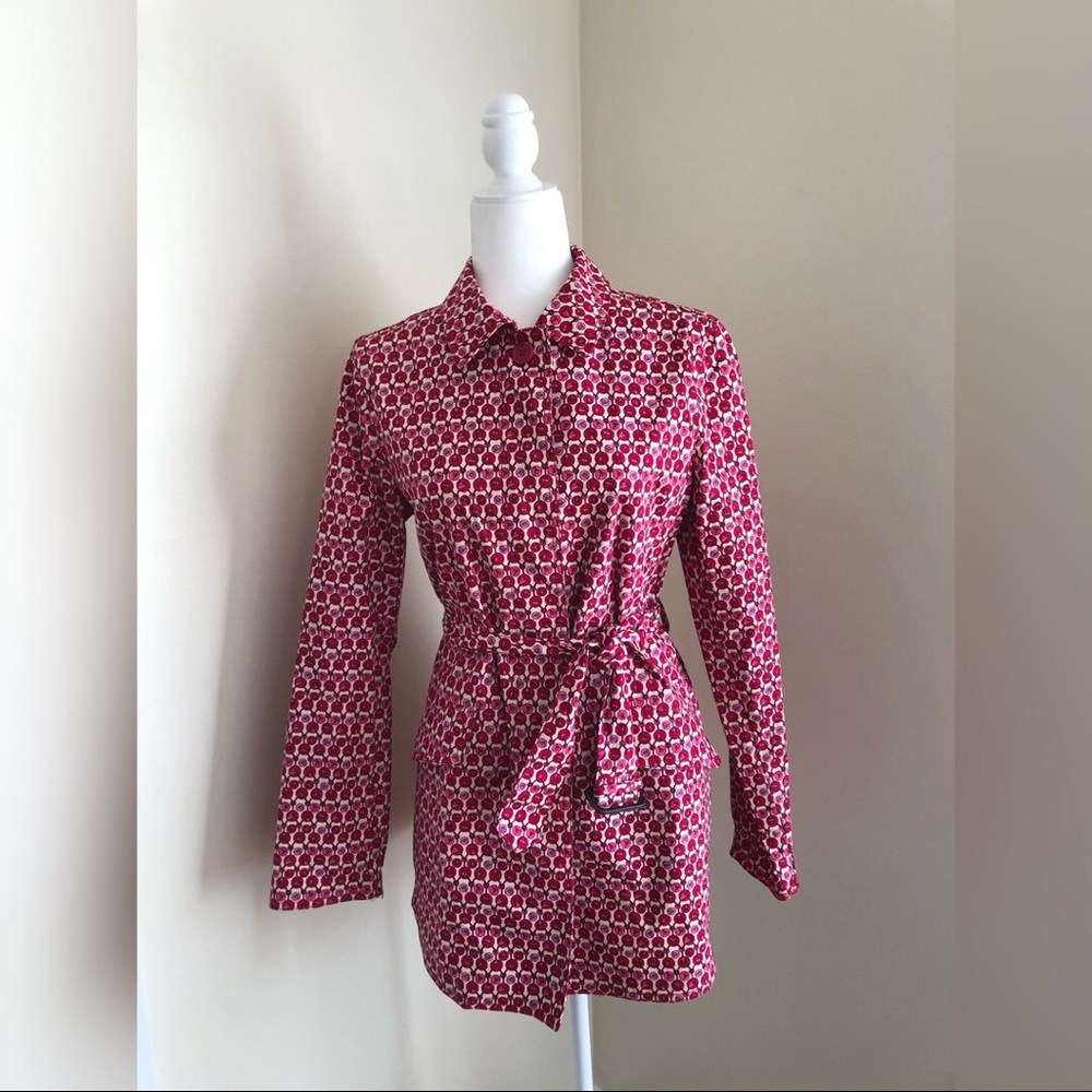 Gap Geometric Print Trench Coat